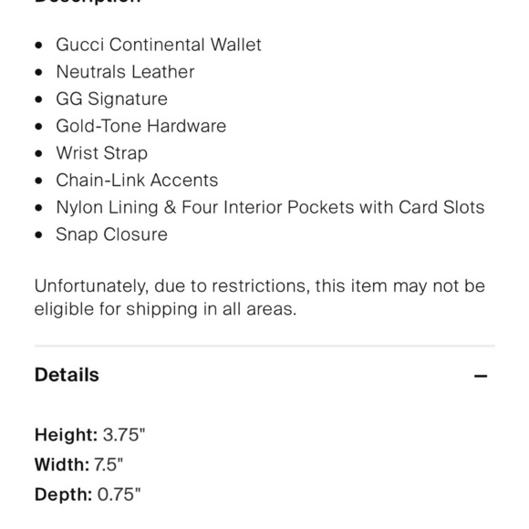 GG Signature Wallet On Chain GG Signature Continental Wallet - Picture 12 of 16